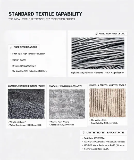 Standard Textile Capability reference
